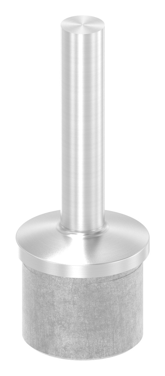 Rohrabschlussstopfen mit Stift für Rohr 42,4x2,0mm, V2A