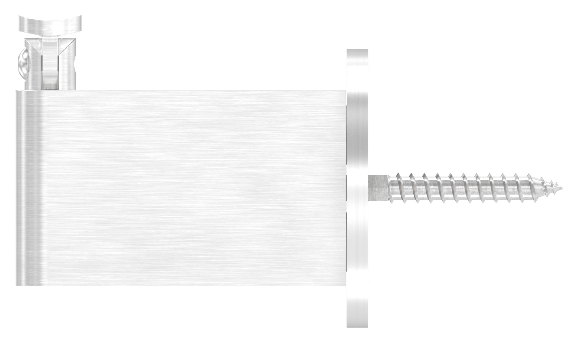 Sensa Design 2, für Rohr 42,4mm, mit Gelenk für Steigung, V2A