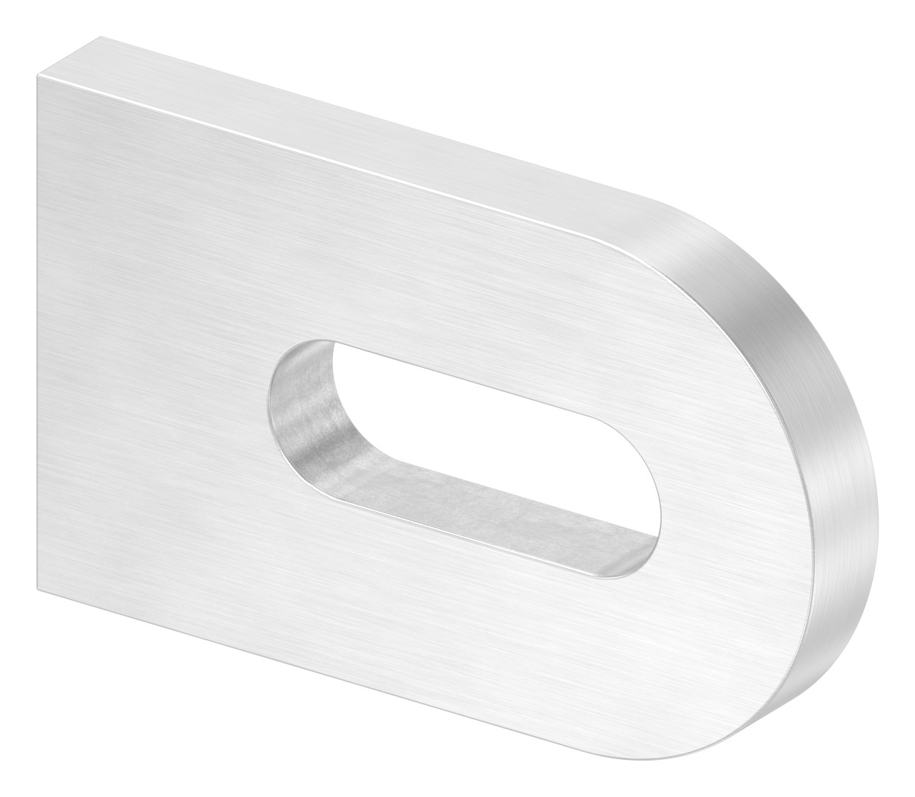 Anschweißlasche, 50x30x6mm, geschliffen, V2A