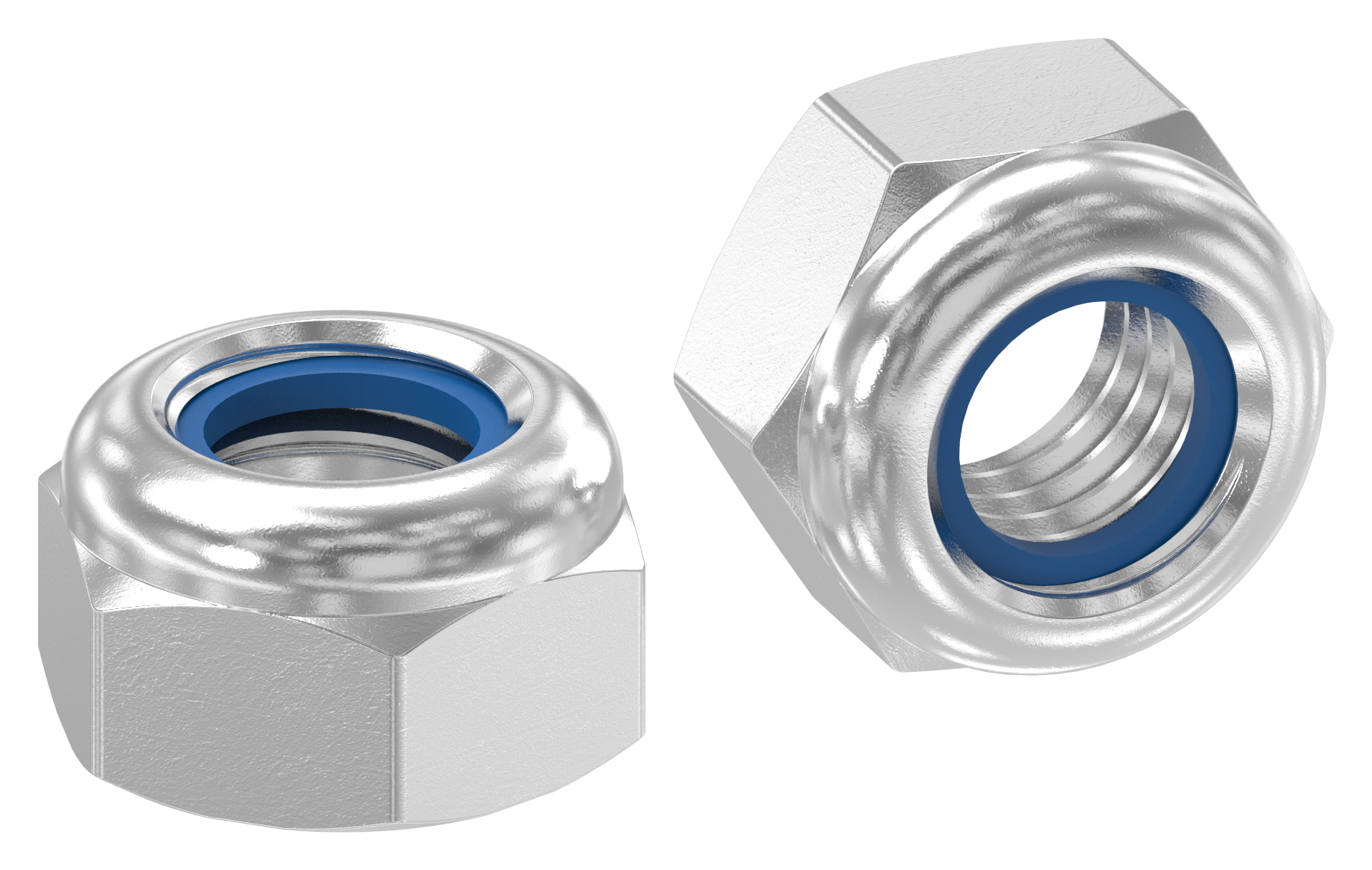 Sechskantmutter M8, selbstsichernd, DIN 985, V2A