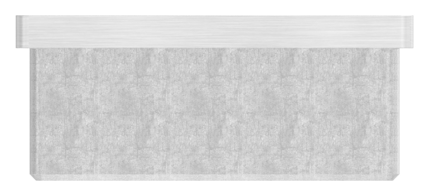 Einsteckkappe für Rohr 60x60x2,0mm, V2A