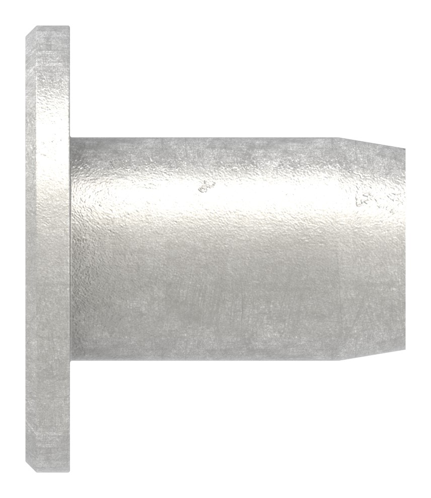 Hülsenmutter mit Flachkopf und ISK, M8, V2A