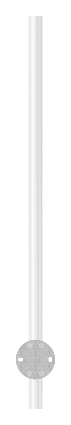 Edelstahlpfosten V2A zur Wandmontage, H: 1190mm Edelstahlpfosten V2A zur Wandmontage, H: 1190mm