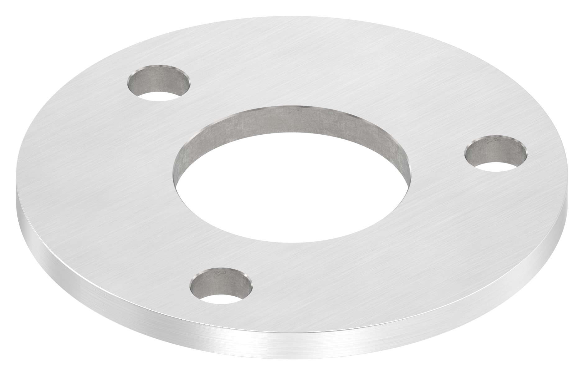Ankerplatte Ø 100x6mm, mit Längsschliff, V4A