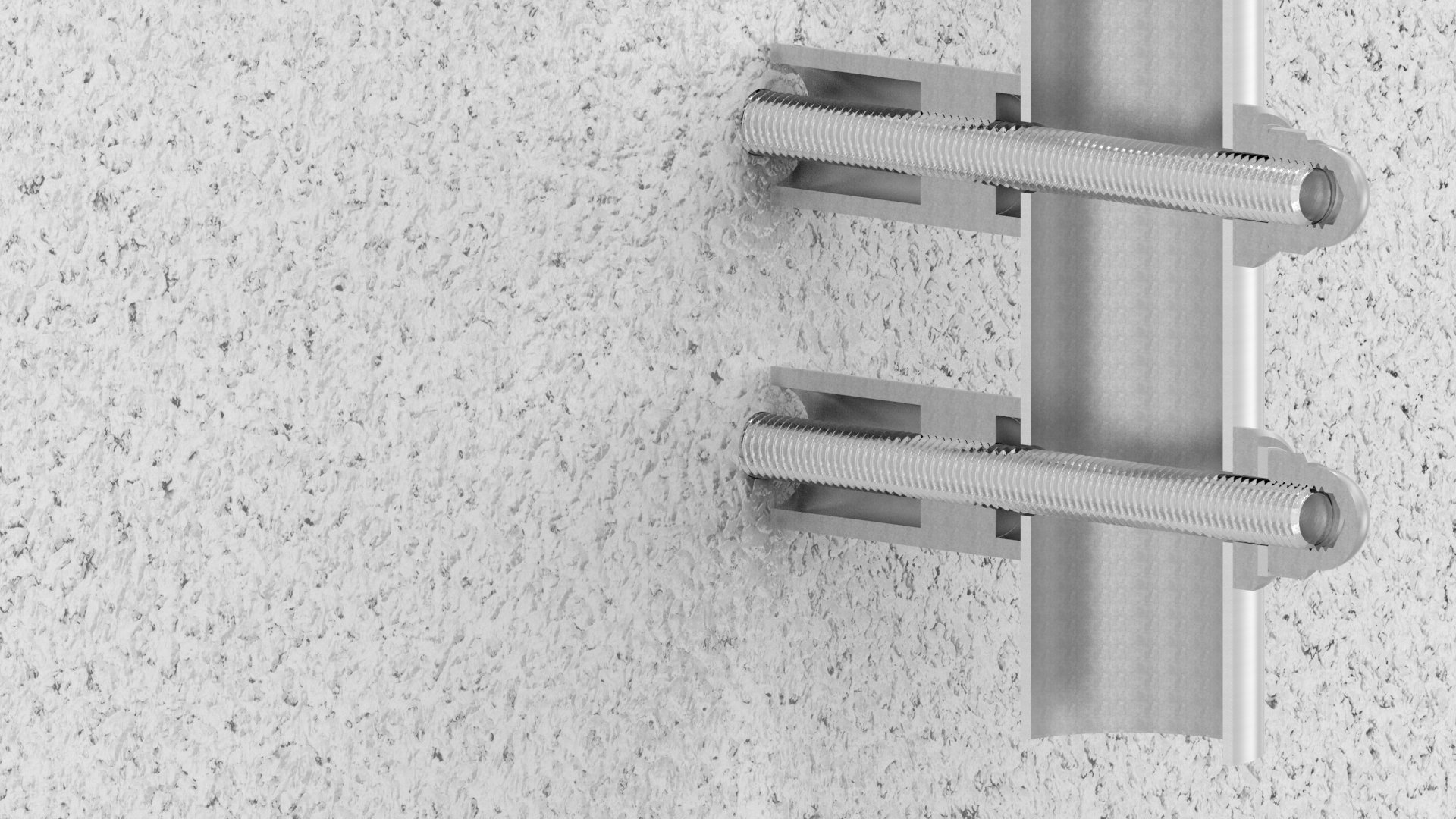 Wandhalter für Rohr 48,3mm, L: 75mm, V2A