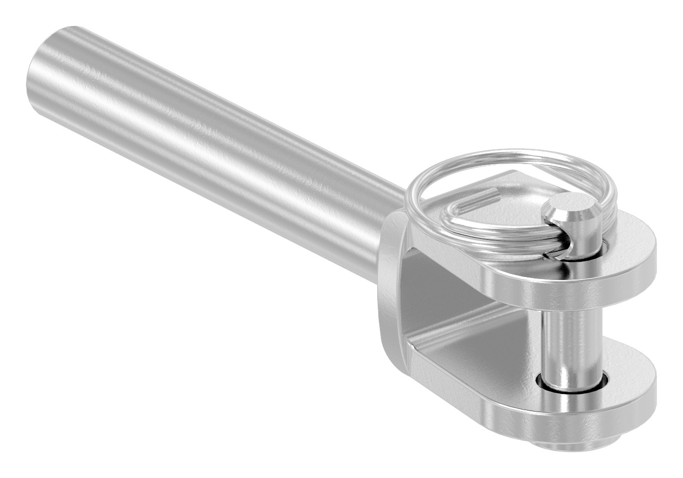 Gabelterminal mit Innengew. M4 links, V4A