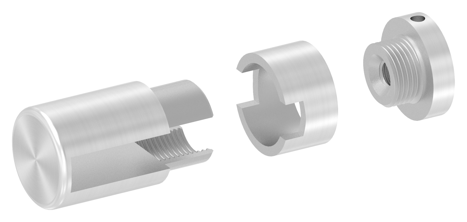 Brenk Grundhalter für Flachstäbe 40x10mm, V2A