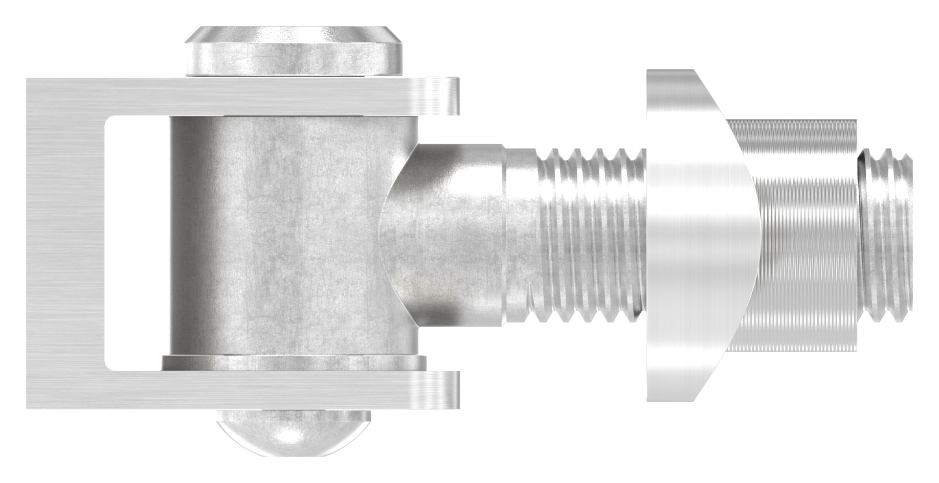 Torband mit Gewindehülse M16 für Rohr 42,4mm, V2A