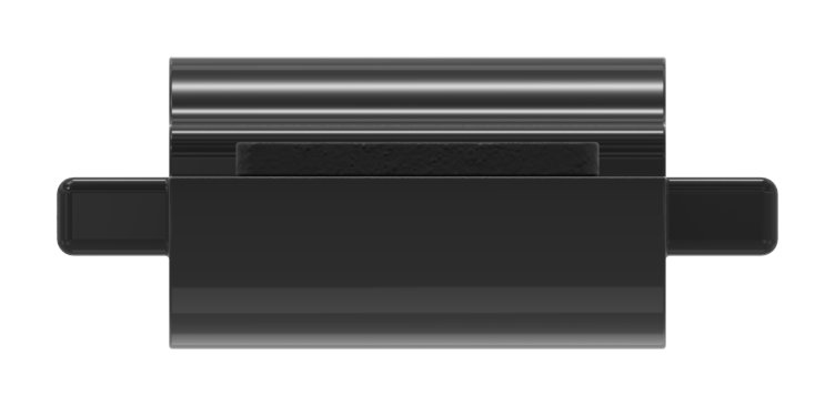 Sicherungsplatte für Mod. 14 , Zink roh pulverbeschichtet in RAL 9005 glänzend