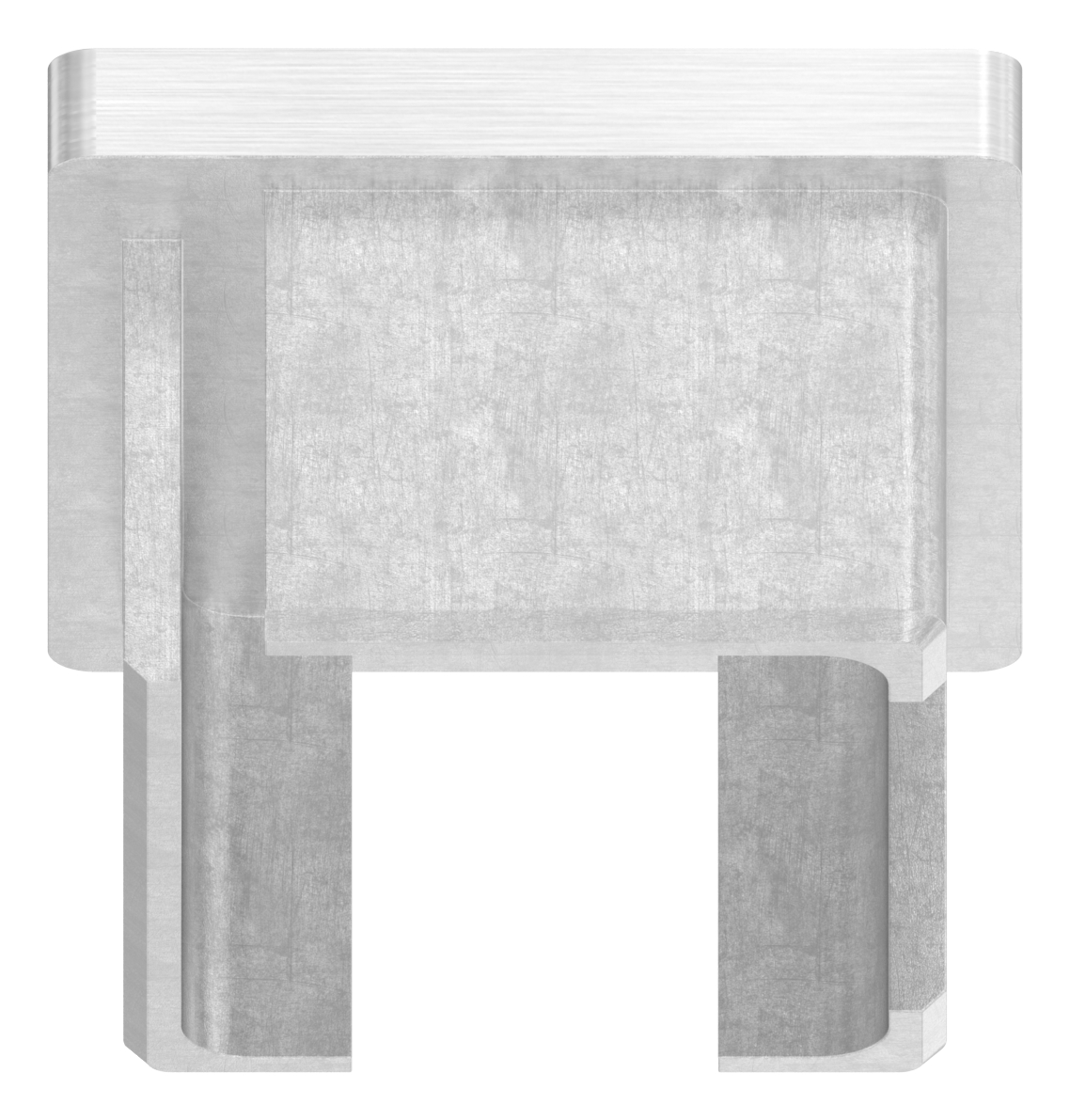 Einsteckkappe, für Rohr 50x40x3,0mm, V2A