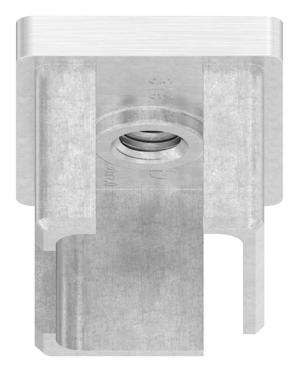 Einsteckkappe, für Rohr 40x30x2,0mm, V4A