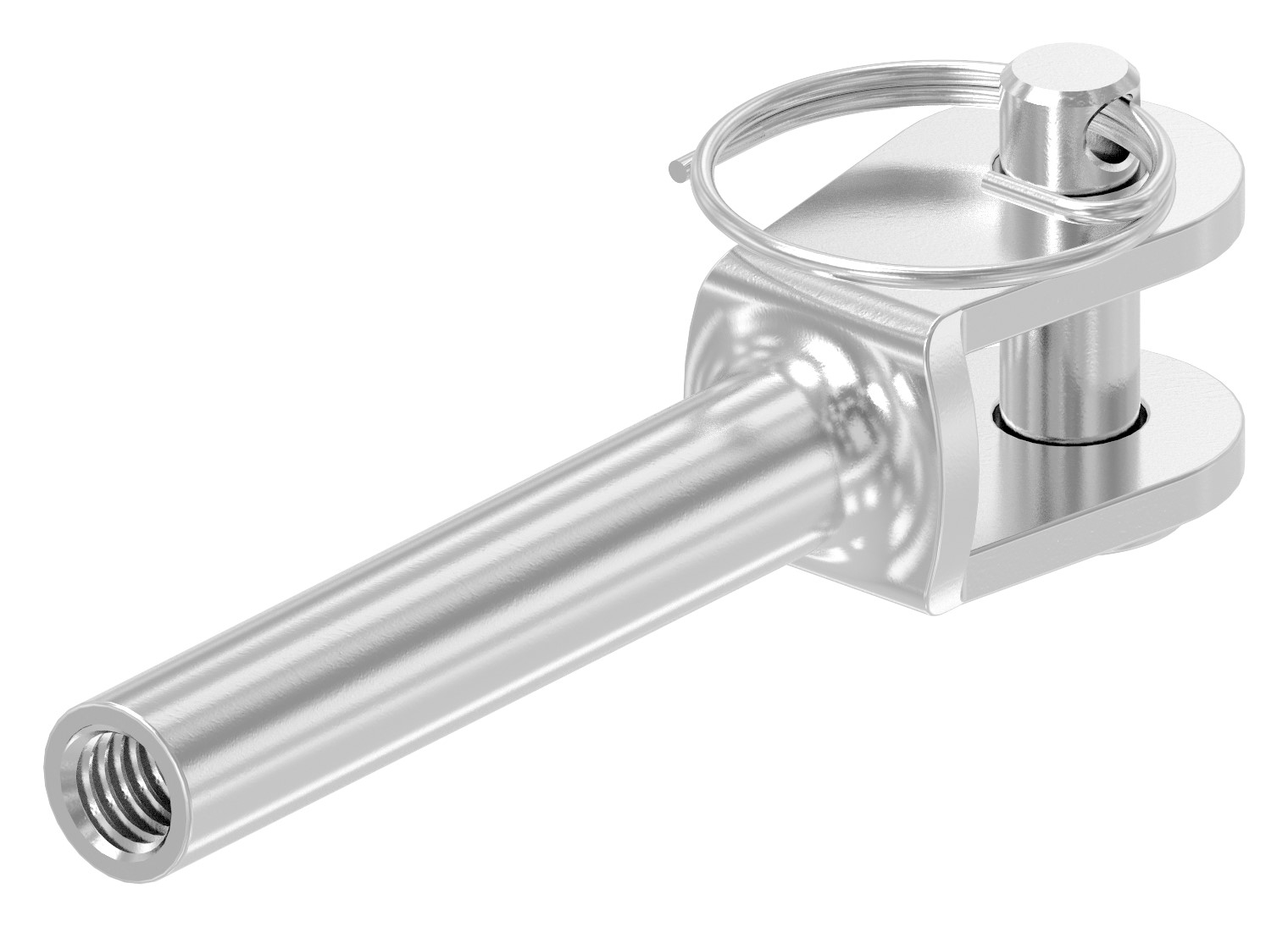 Gabelterminal mit Innengewinde M6 rechts, V4A