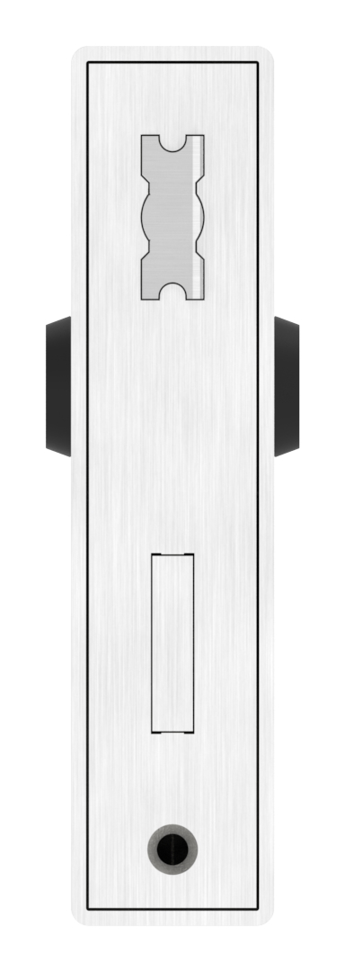 Edelstahlschlosskasten mit Edelstahlschloss, 40x94x172mm