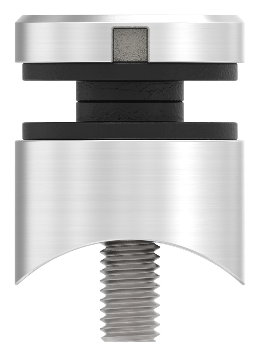 Glaspunkthalter 30mm, Anschluss: 42,4mm, V4A