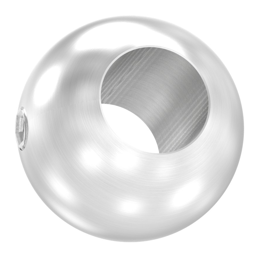 Vollkugel Ø 25mm mit DB 12,2mm und Madenschr., V2A