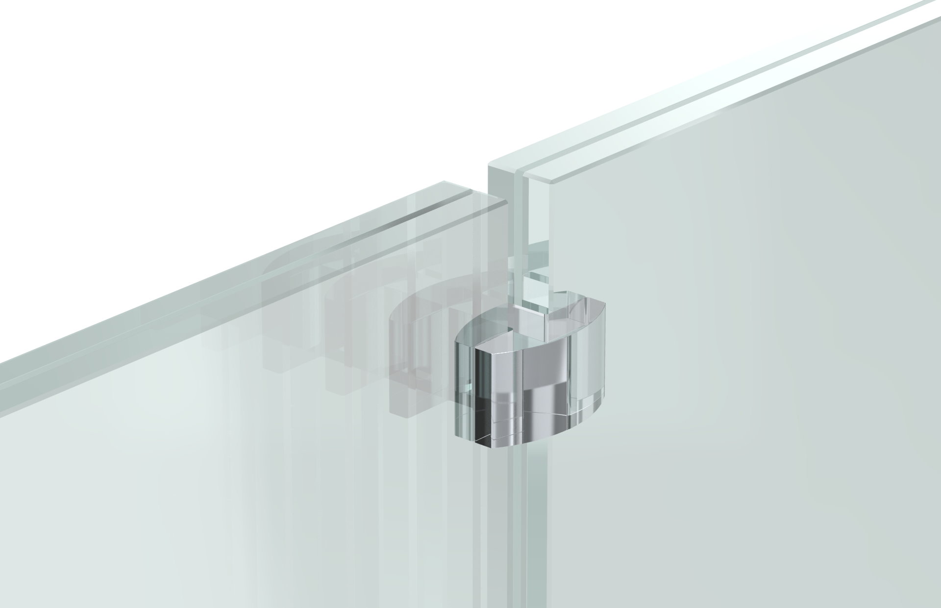 Glasausrichter für Ganzglasgeländer, für Glas 12,76 - 13,52mm