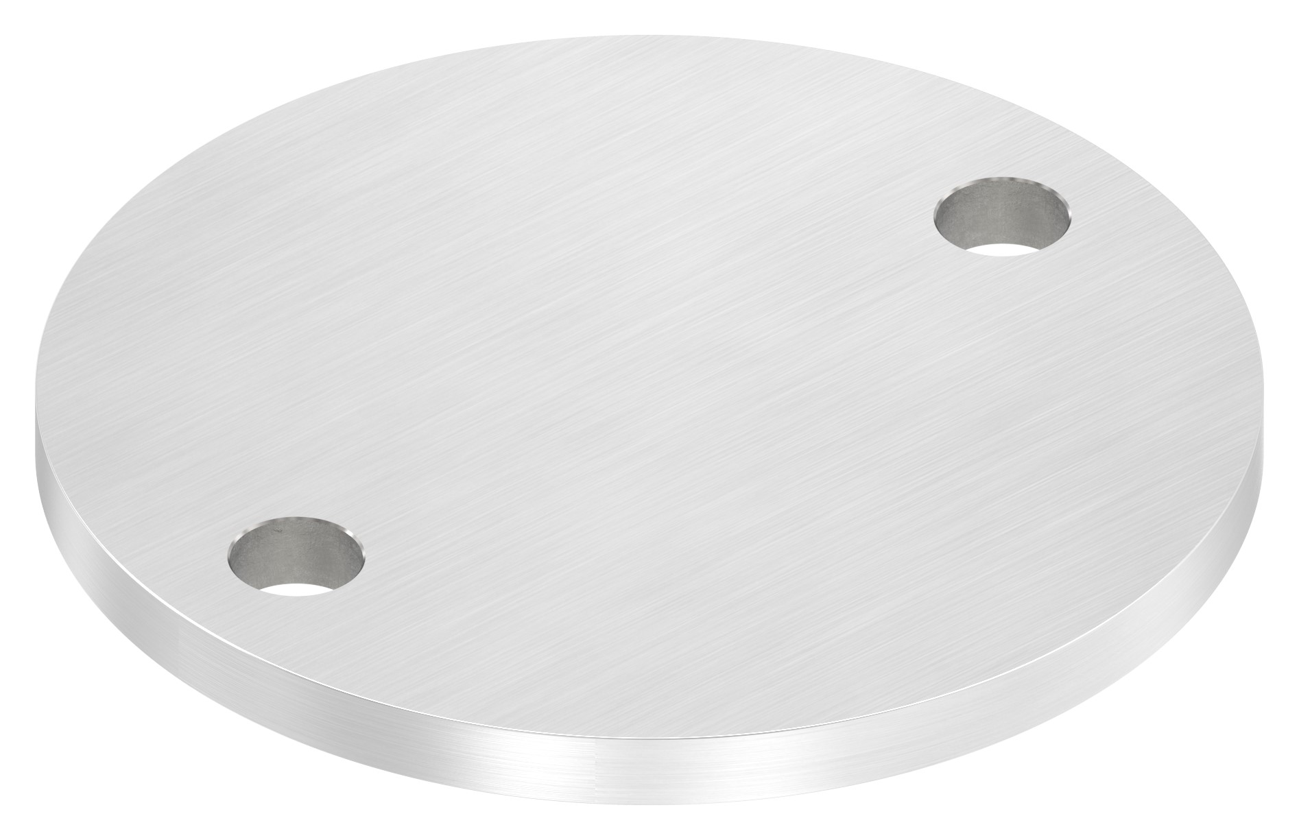 Ankerplatte Ø 120x8mm, mit Längsschliff, V2A