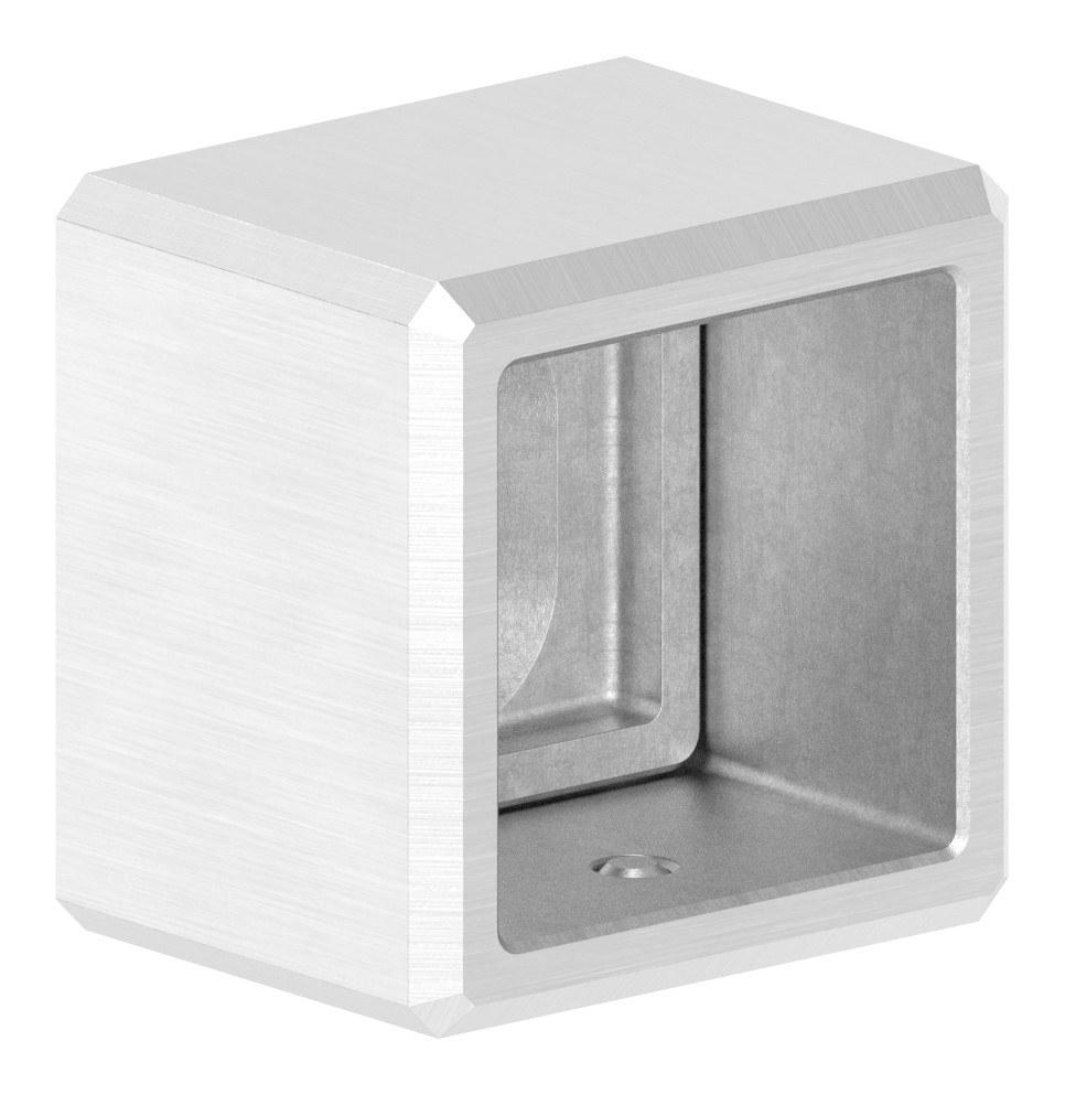 Wandbefestigung für Quadratrohr 30x30mm, V2A