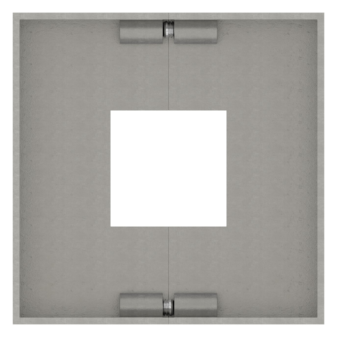 Abdeckrosette, 109x109x25mm, V2A