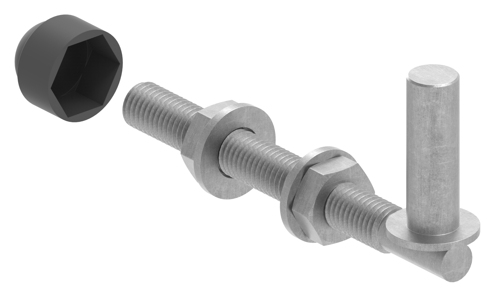 Kloben zum Durchschrauben für Ø 13mm, L: 120mm Kloben zum Durchschrauben für Ø 13mm, L: 120mm