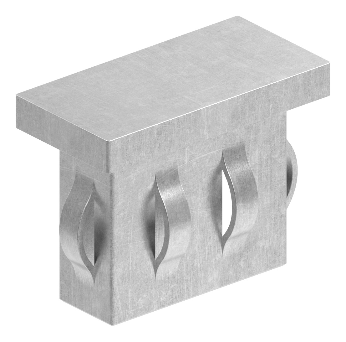 Stahleinschlagkappe, für, Rechteckrohr 40x20mm