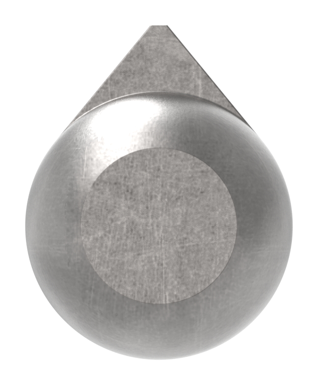 Anschweißband mit Messingring und -stift, Länge: 120mm