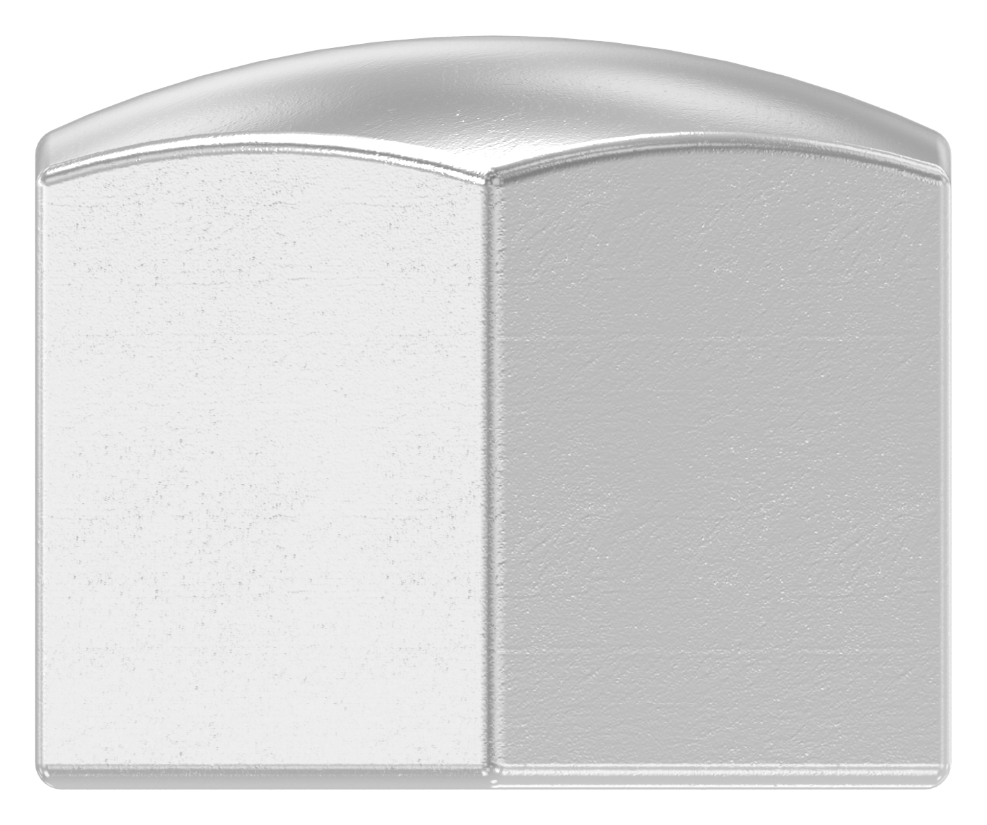 Sechskant-Hutmutter M10 mit flachem Kopf, DIN 917, V2A Sechskant-Hutmutter M10 mit flachem Kopf, DIN 917, V2A