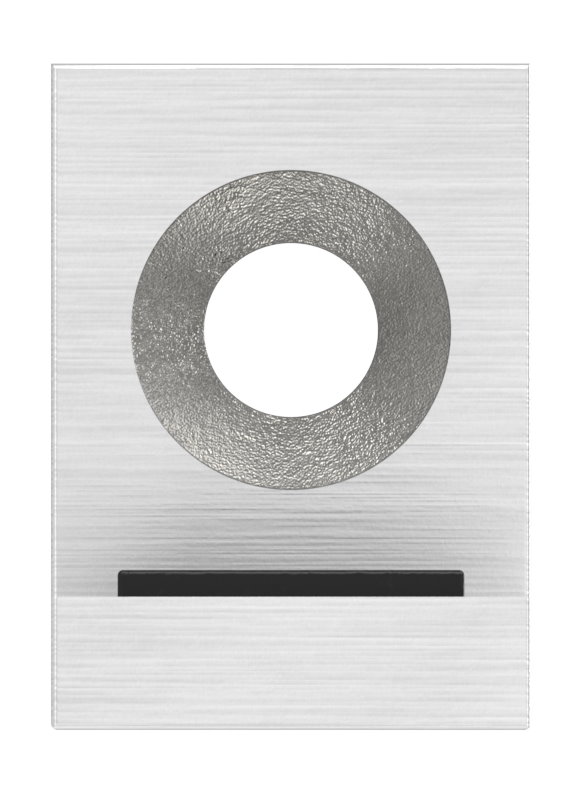 Halteboden mit Anschluss 42,4mm, V2A