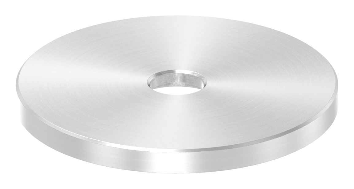 Unterteil für 62mm Glaspunkthalter, t: 5mm, V2A Unterteil für 62mm Glaspunkthalter, t: 5mm, V2A