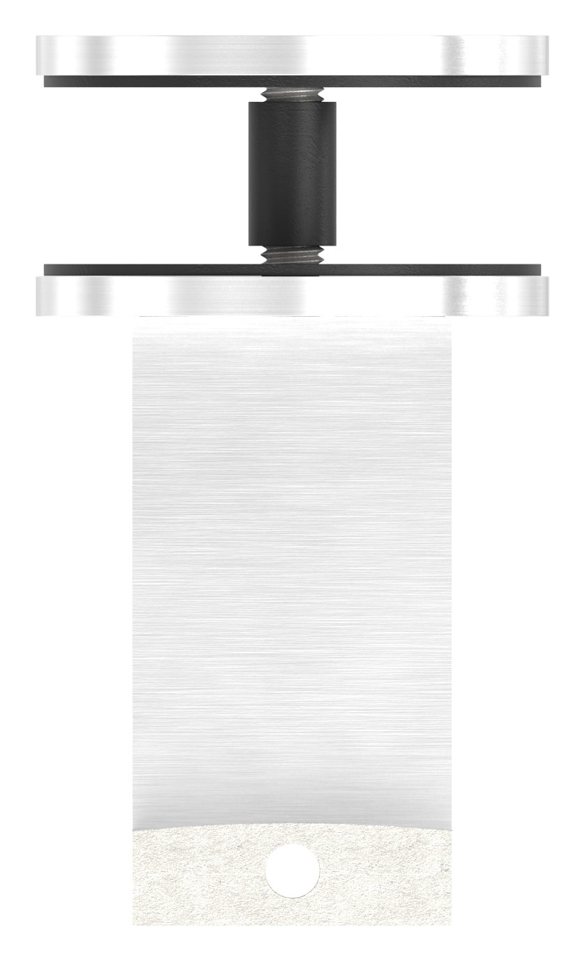 Sensa Design 1, flacher Anschluss, für Montage an Glas, V2A