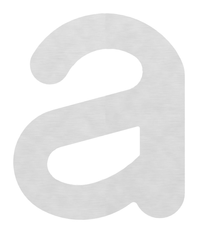 Hausnummer a - "groß", V2A