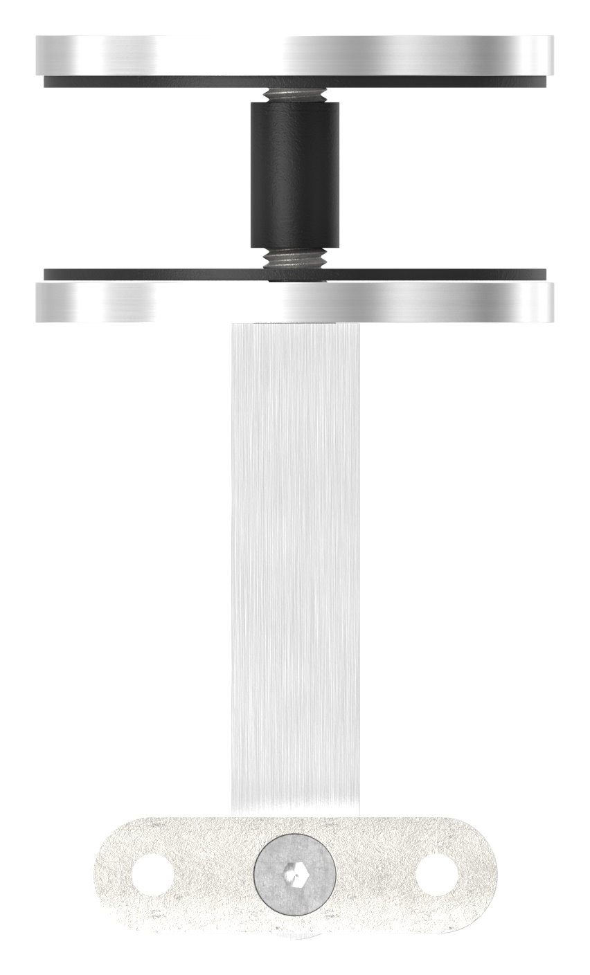 Sensa Design 2, für Rohr 42,4mm, für Montage an Glas, V2A