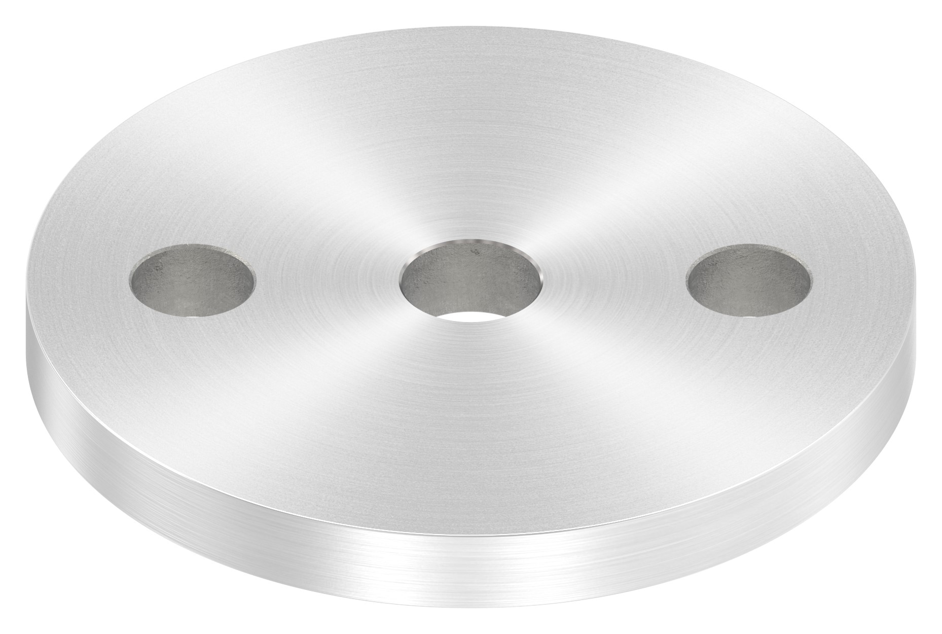 Ankerplatte Ø 80x8mm, mit Rundschliff und Fase, V2A
