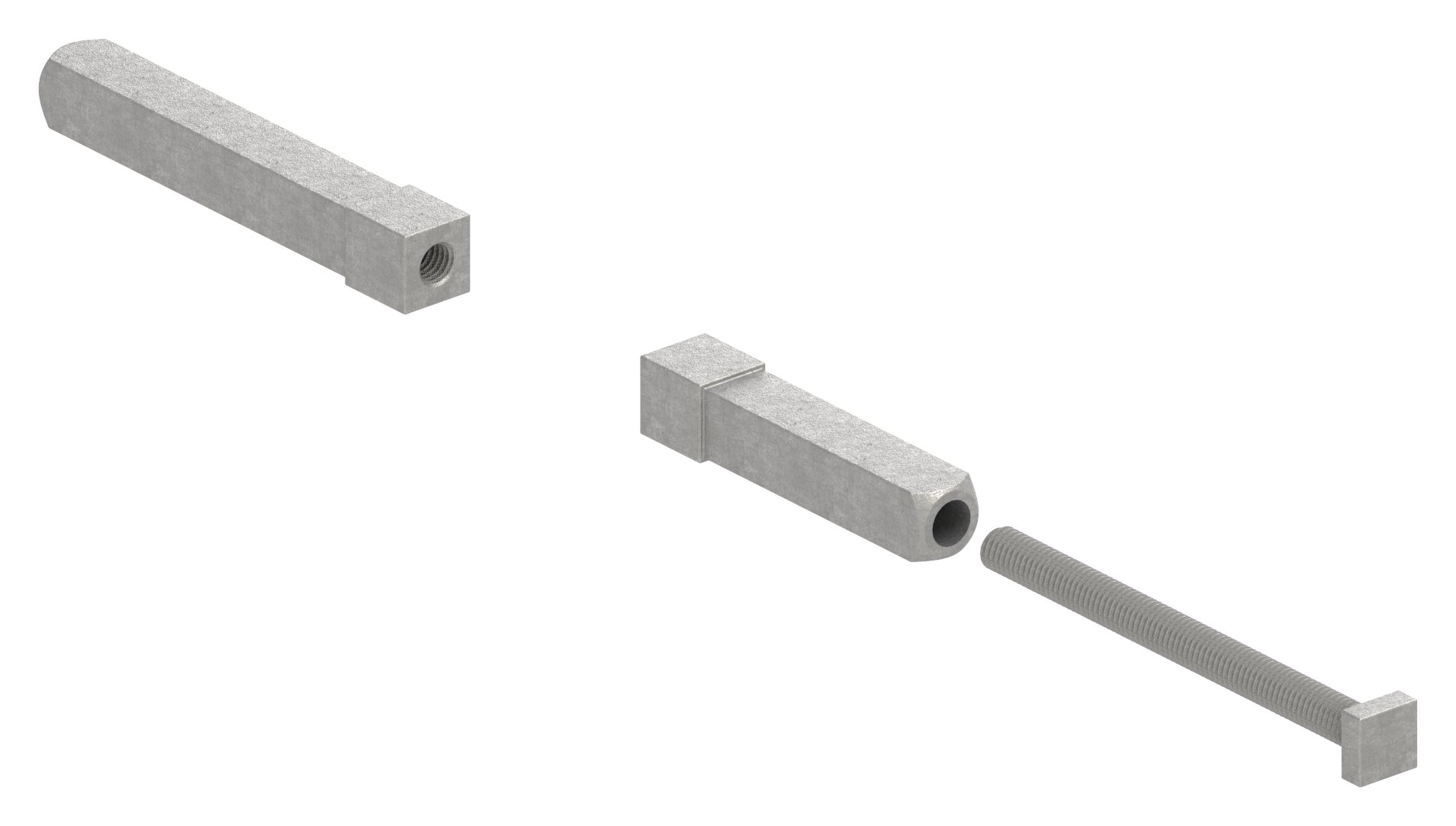 Stift 8 auf 9x105mm geteilt, V2A Stift 8 auf 9x105mm geteilt, V2A