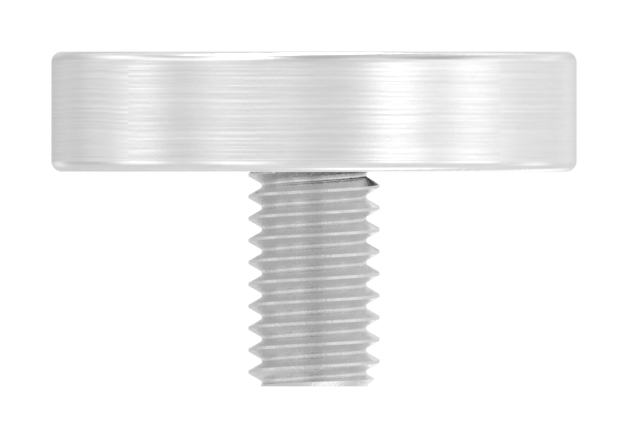 Handlaufanschlussplatte verstellbar, flach, V4A