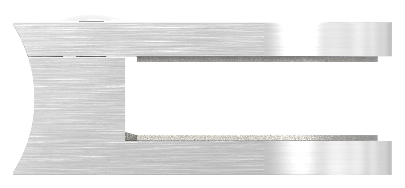 Glasklemme Mod. 12, Anschluss: 48,3mm, V4A Glasklemme Mod. 12, Anschluss: 48,3mm, V4A