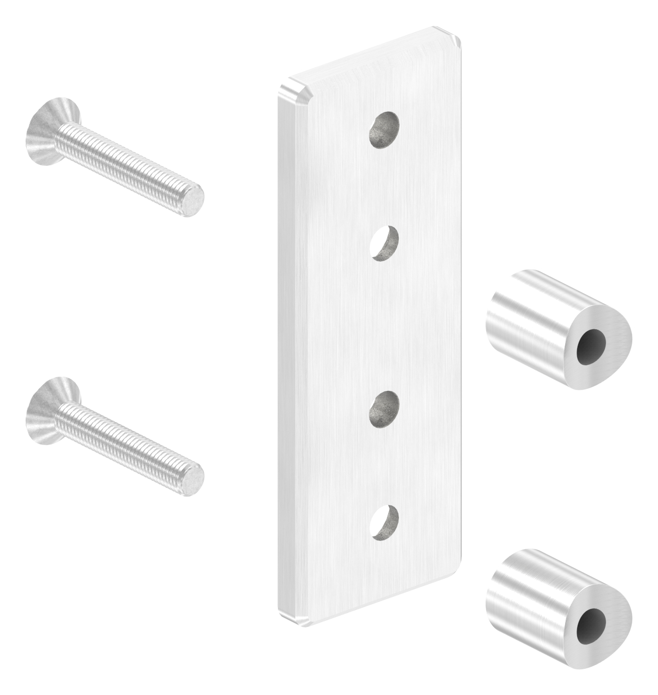 Wandbefestigung für Geländerpfosten 48,3mm, V2A