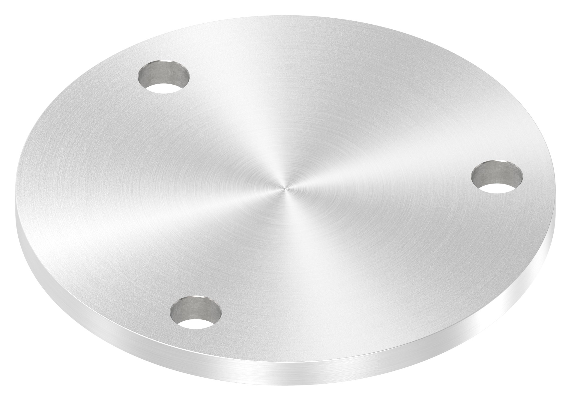 Ankerplatte Ø 140x8mm, mit Rundschliff, V2A