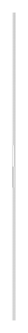 Zierstab aus Ø 12mm, mit Quadrat, H: 1000mm, V2A
