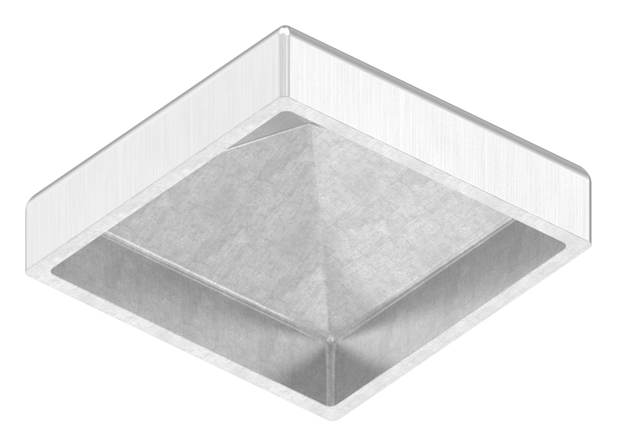 Pyramidenkappe, für Rohr 40x40mm, V2A