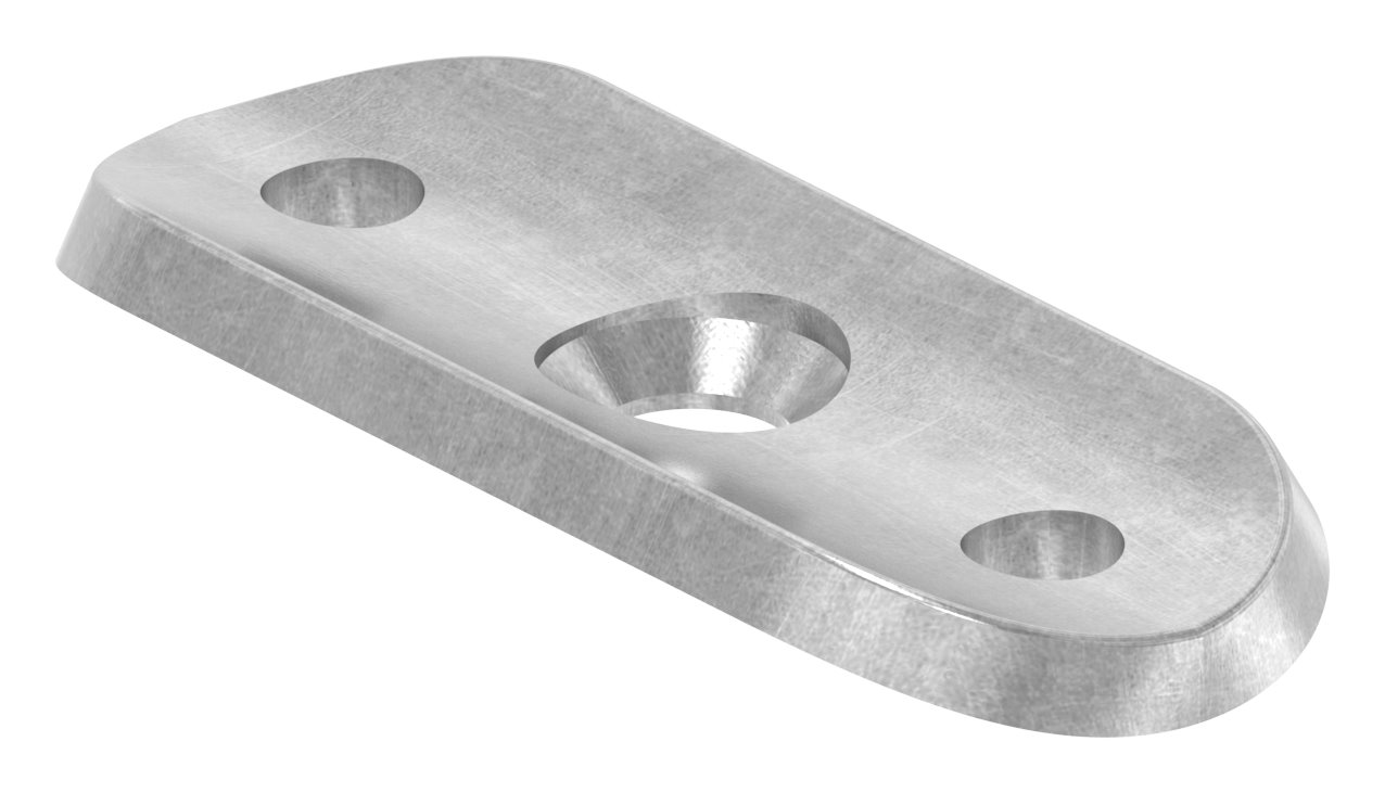 Handlaufanschlussplatte S235JR, Rohranschluss Ø 42,4 - 48,3mm Handlaufanschlussplatte S235JR, Rohranschluss Ø 42,4 - 48,3mm