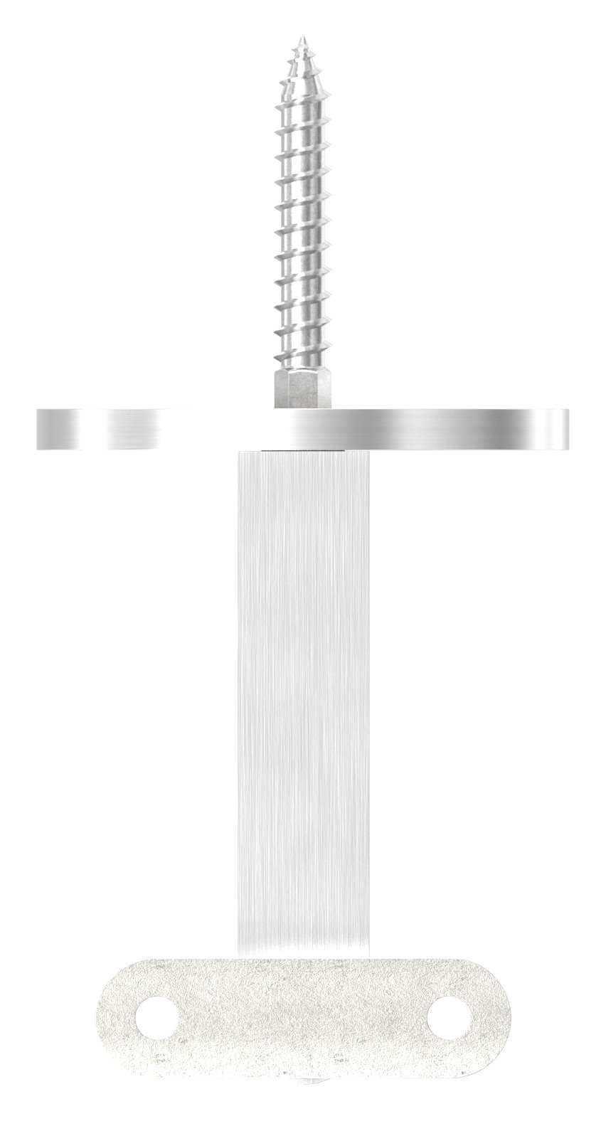 Sensa Design 2, für Rohr 42,4mm, mit Gelenk für Steigung, V2A