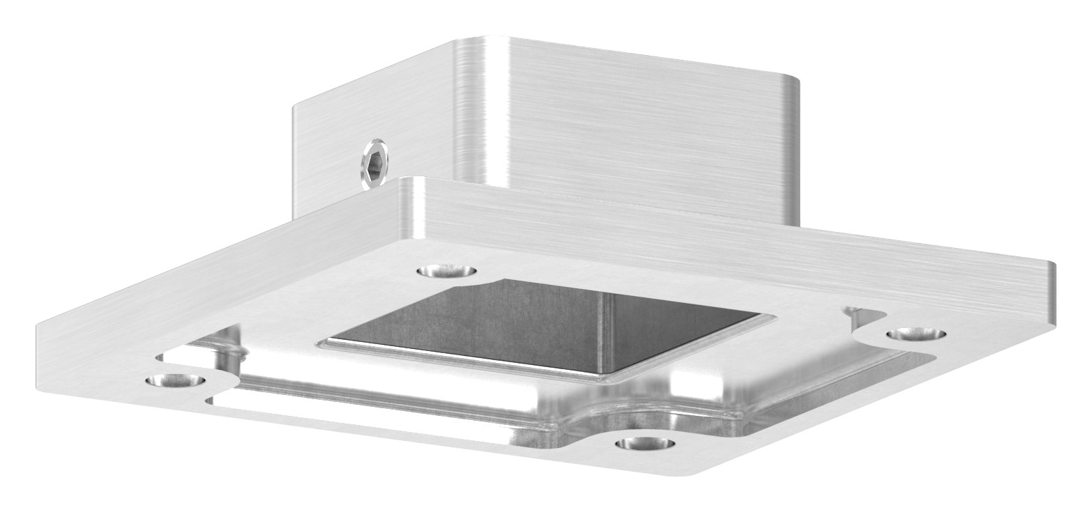 Wand- und Bodenanker, für Rohr 30x30mm, V4A