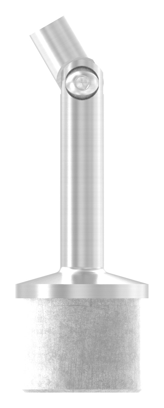 Rohrabschlussstopfen mit Gelenkstift für Rohr 42,4x2,0mm, V2A