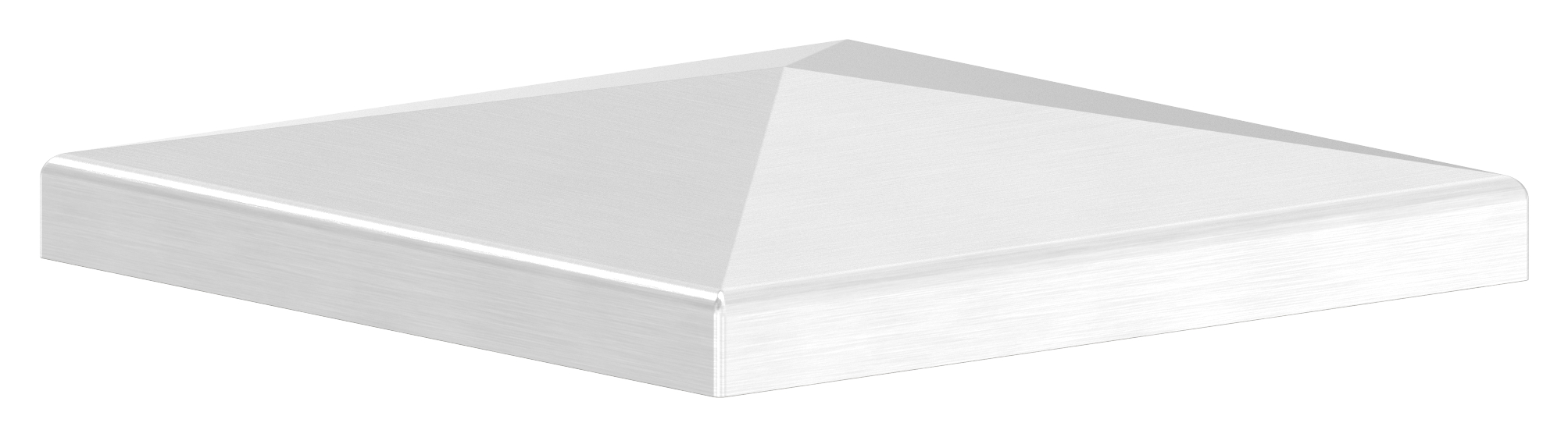 Pyramidenkappe, für Rohr 100x100mm, V2A