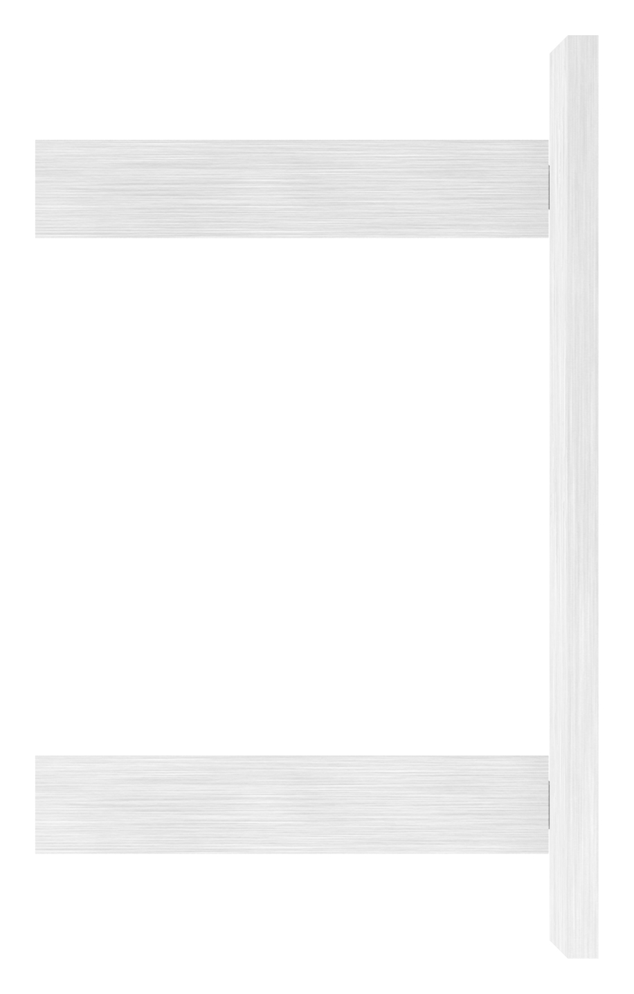 Wandbefestigung für Geländerpfosten 40x40mm, V2A