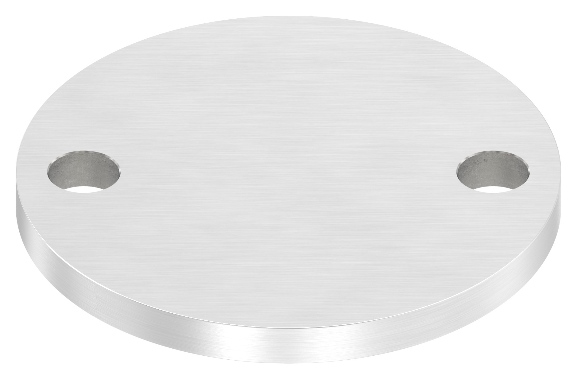Ankerplatte Ø 100x8mm, mit Längsschliff, V4A