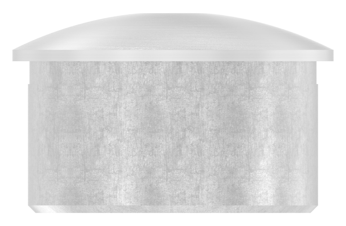 Rohrabschlussstopfen zum Kleben mit M8 für 42,4x2,0mm, V2A