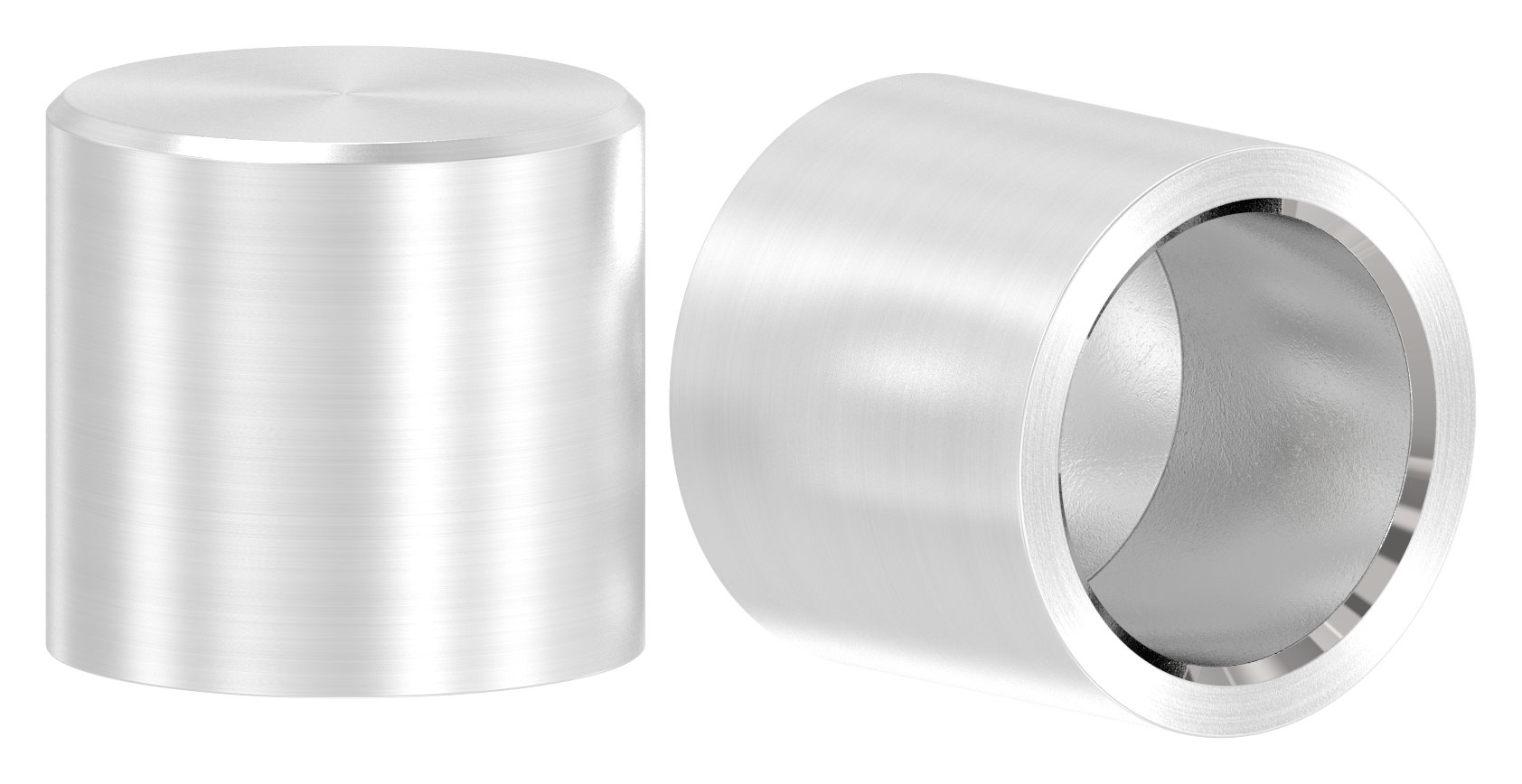 Endkappe für 12mm Rundmaterial, V2A