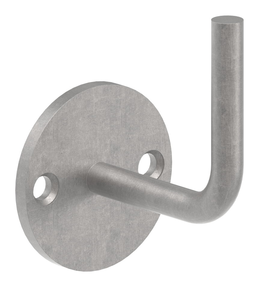 Handlaufträger mit Ronde flach, 70x6mm